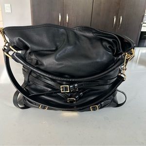 Burberry Gosford hobo bag, Black leather